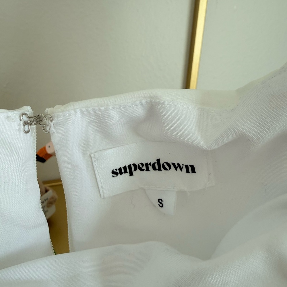 superdown White Ruched Mini Dress - Picture 5 of 5